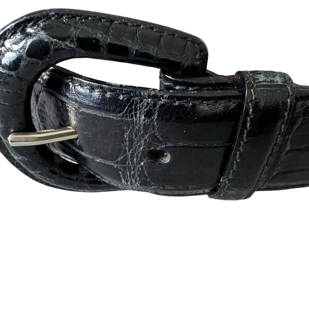 RALPH LAUREN Belt Collection Genuine Alligator Women's Size 28 black - Picture 5 of 14